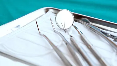 Instruments laid out before an appointment.